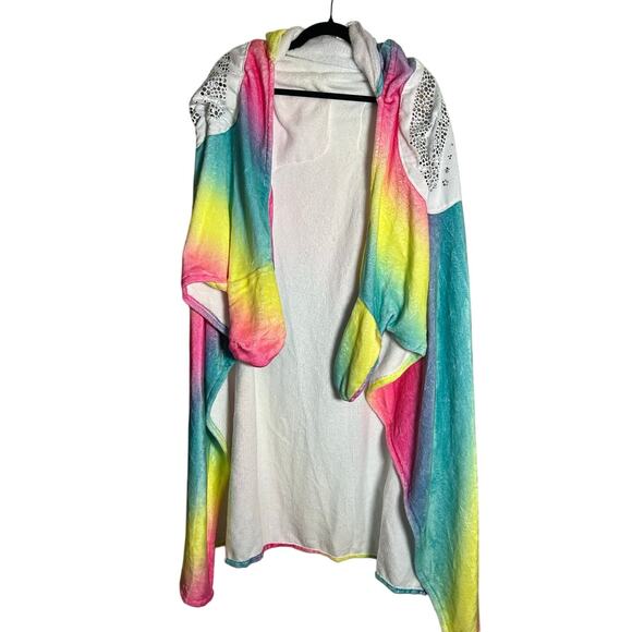 JUSTICE Llamacorn Cozy NWT Fleece Mitten Hands Wrap Around Youth One Size - Picture 2 of 5